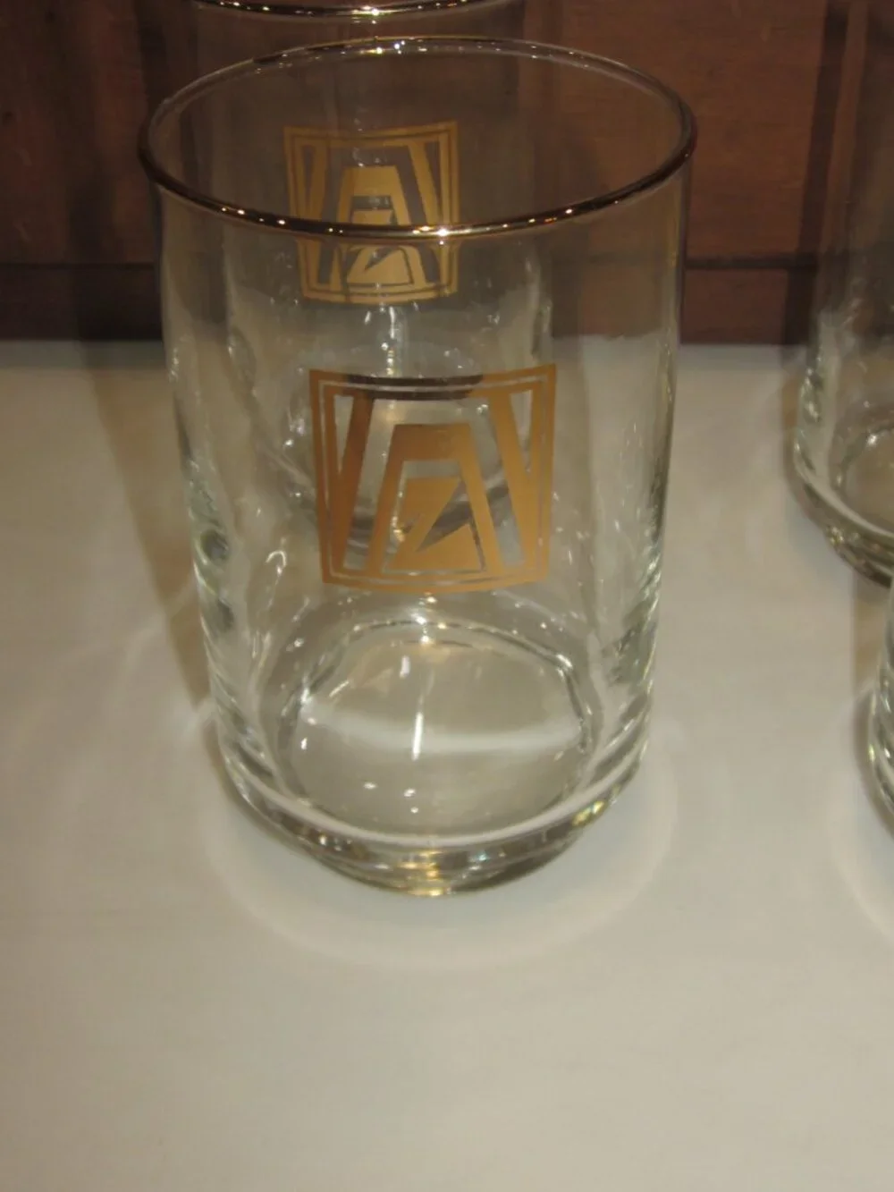 Vintage Zonta International Glass Set